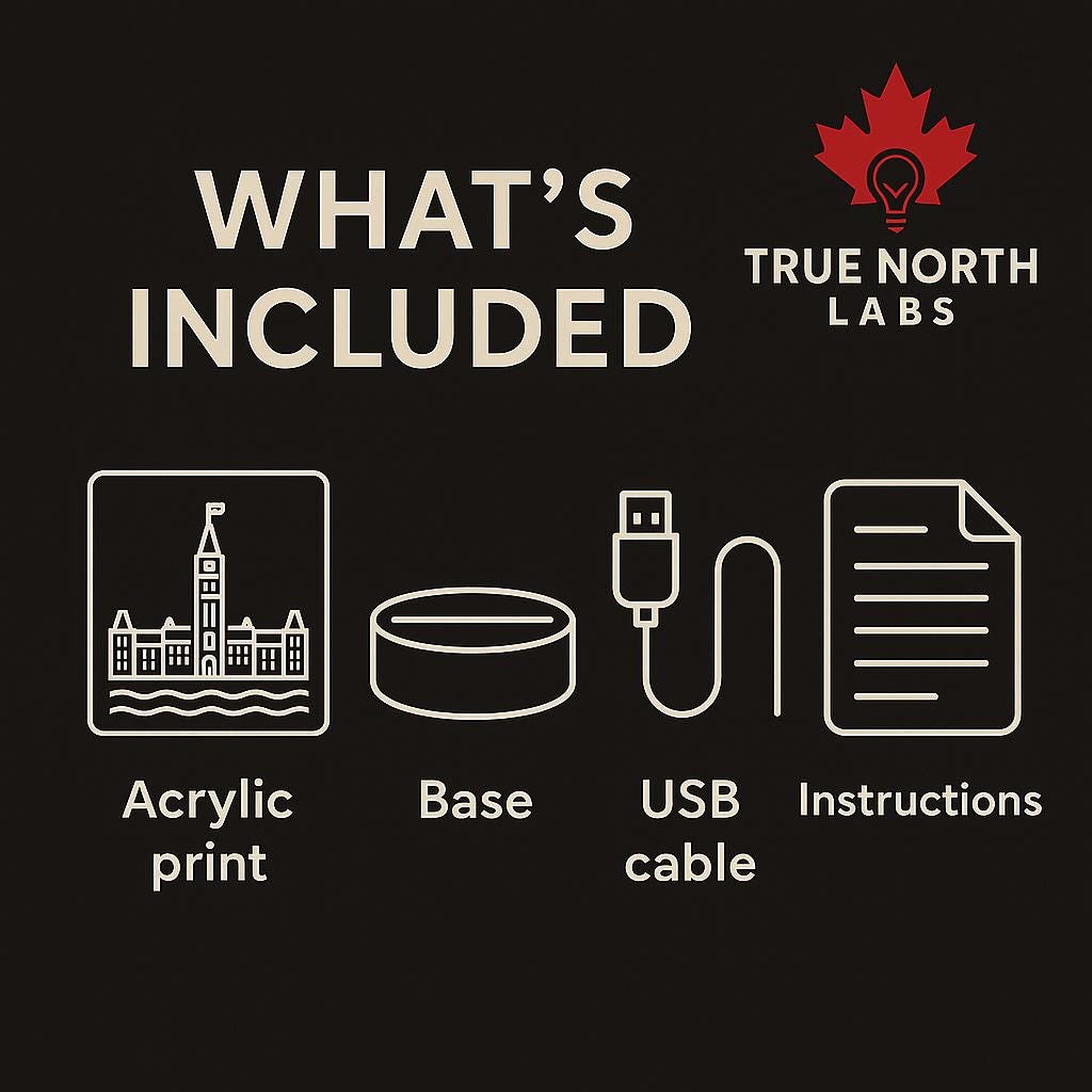 Vancouver Skyline LED Lamp