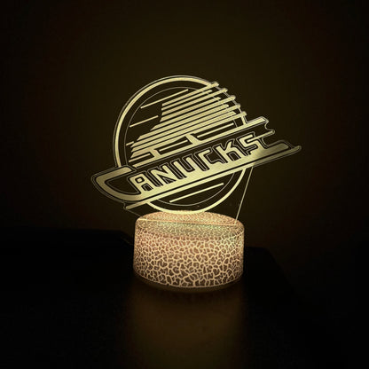 Vancouver Canucks Skate Logo LED Lamp
