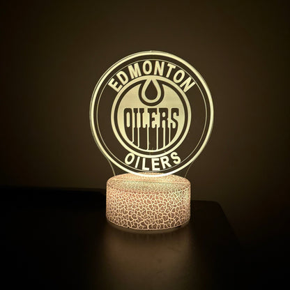 Edmonton Oilers LED Lamp
