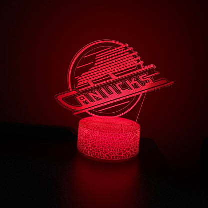 Vancouver Canucks Skate Logo LED Lamp