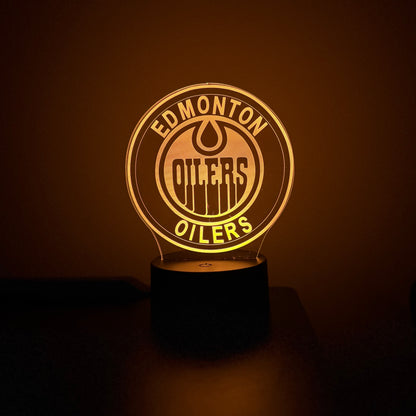 Edmonton Oilers LED Lamp