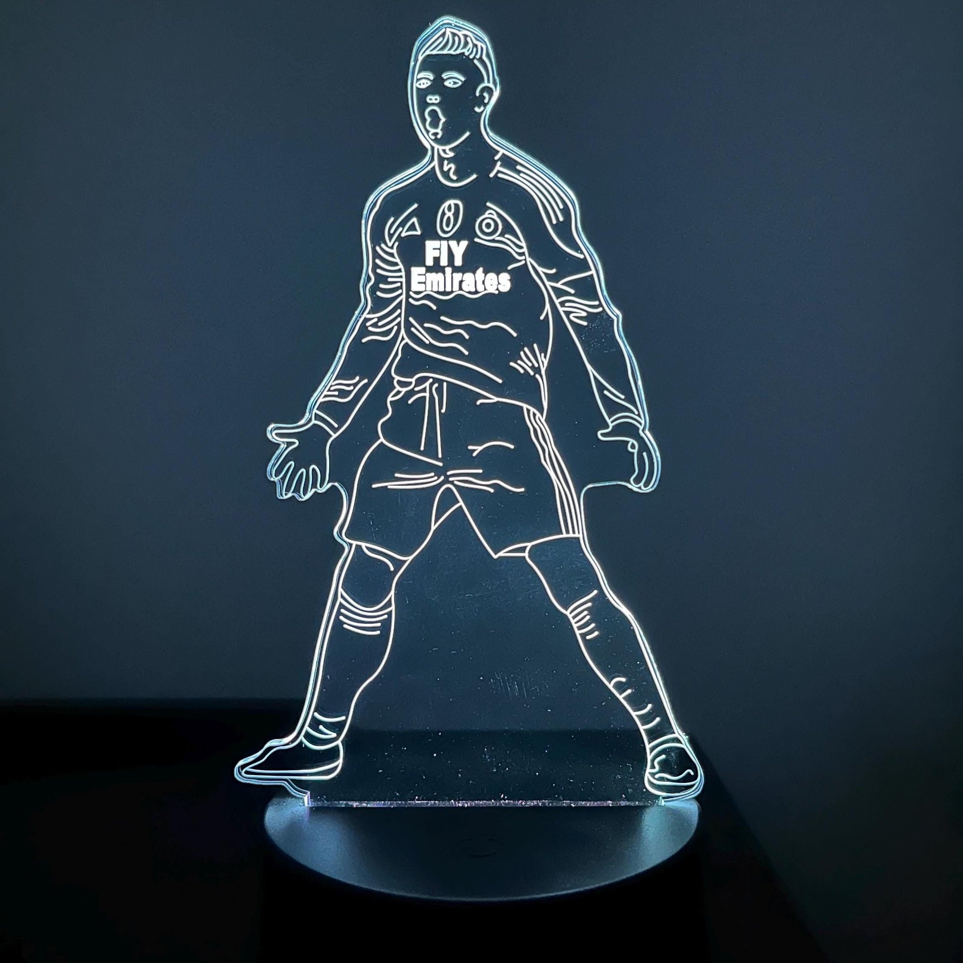 Cristiano Ronaldo LED Lamp – Custom Soccer Night Light with Name & Number – Personalized Football Gift for Fans and Kids LED Lamp