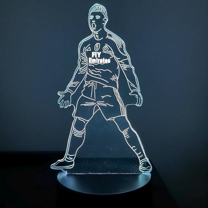Cristiano Ronaldo LED Lamp – Custom Soccer Night Light with Name & Number – Personalized Football Gift for Fans and Kids LED Lamp