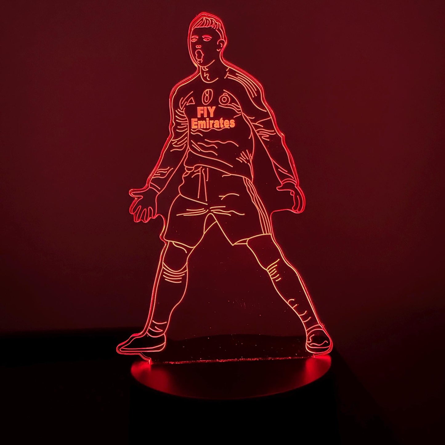 Cristiano Ronaldo LED Lamp – Custom Soccer Night Light with Name & Number – Personalized Football Gift for Fans and Kids LED Lamp