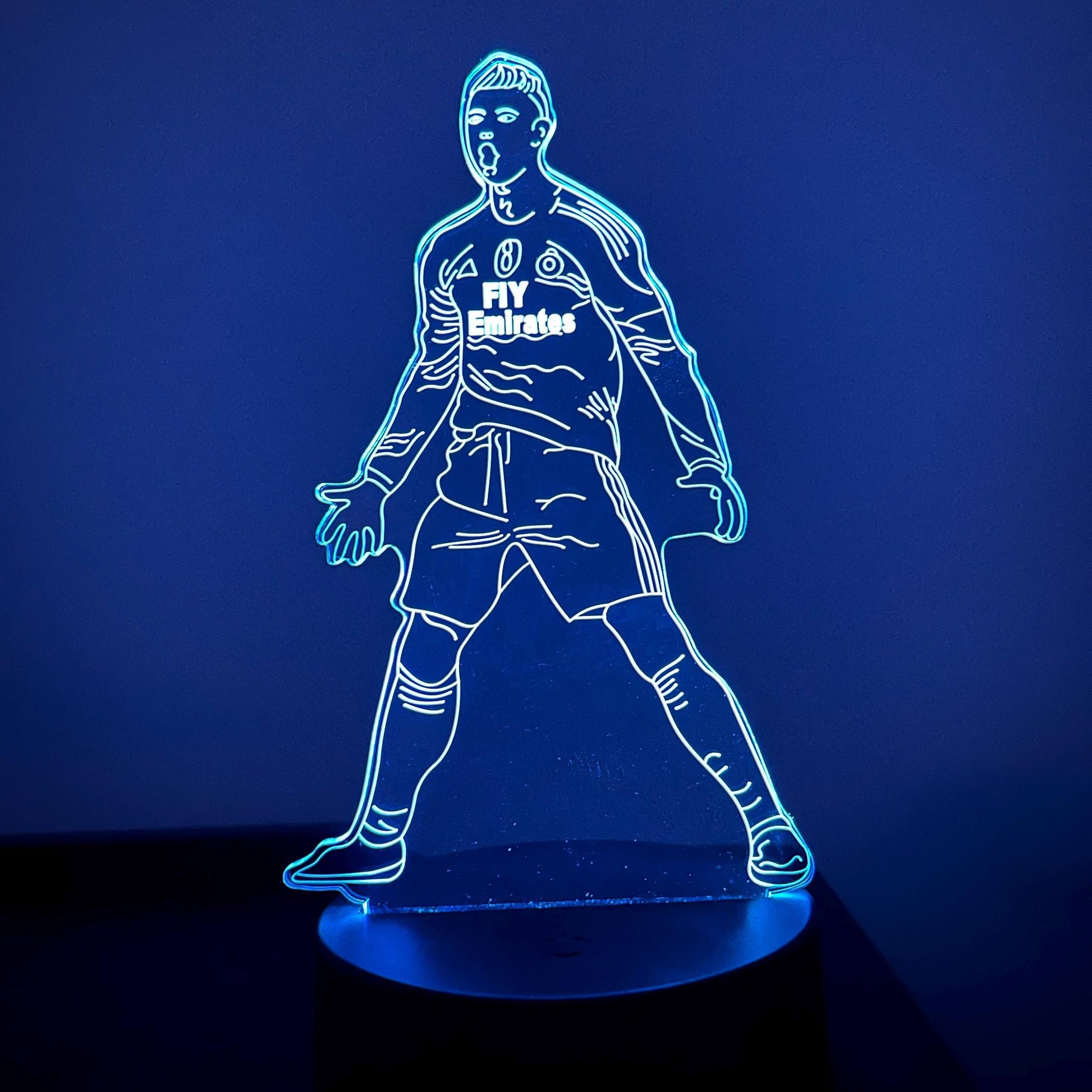 Cristiano Ronaldo LED Lamp – Custom Soccer Night Light with Name & Number – Personalized Football Gift for Fans and Kids LED Lamp