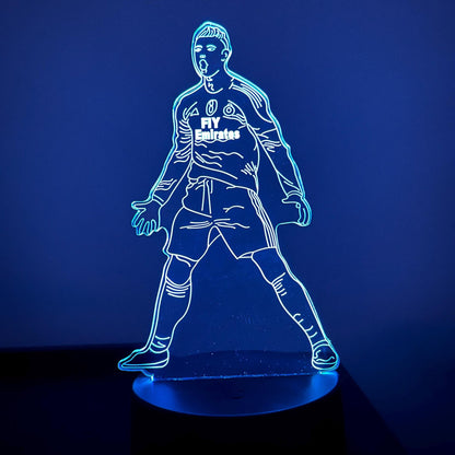 Cristiano Ronaldo LED Lamp – Custom Soccer Night Light with Name & Number – Personalized Football Gift for Fans and Kids LED Lamp