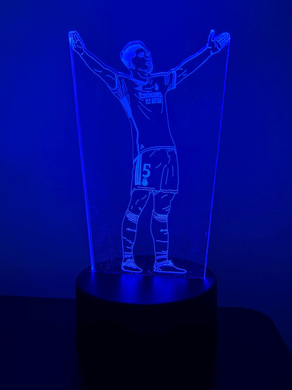 Jude Bellingham Soccer LED Night Light – Multi-Color 3D Acrylic Lamp, Real Madrid Edition, Perfect Gift for Soccer Fans LED Lamp