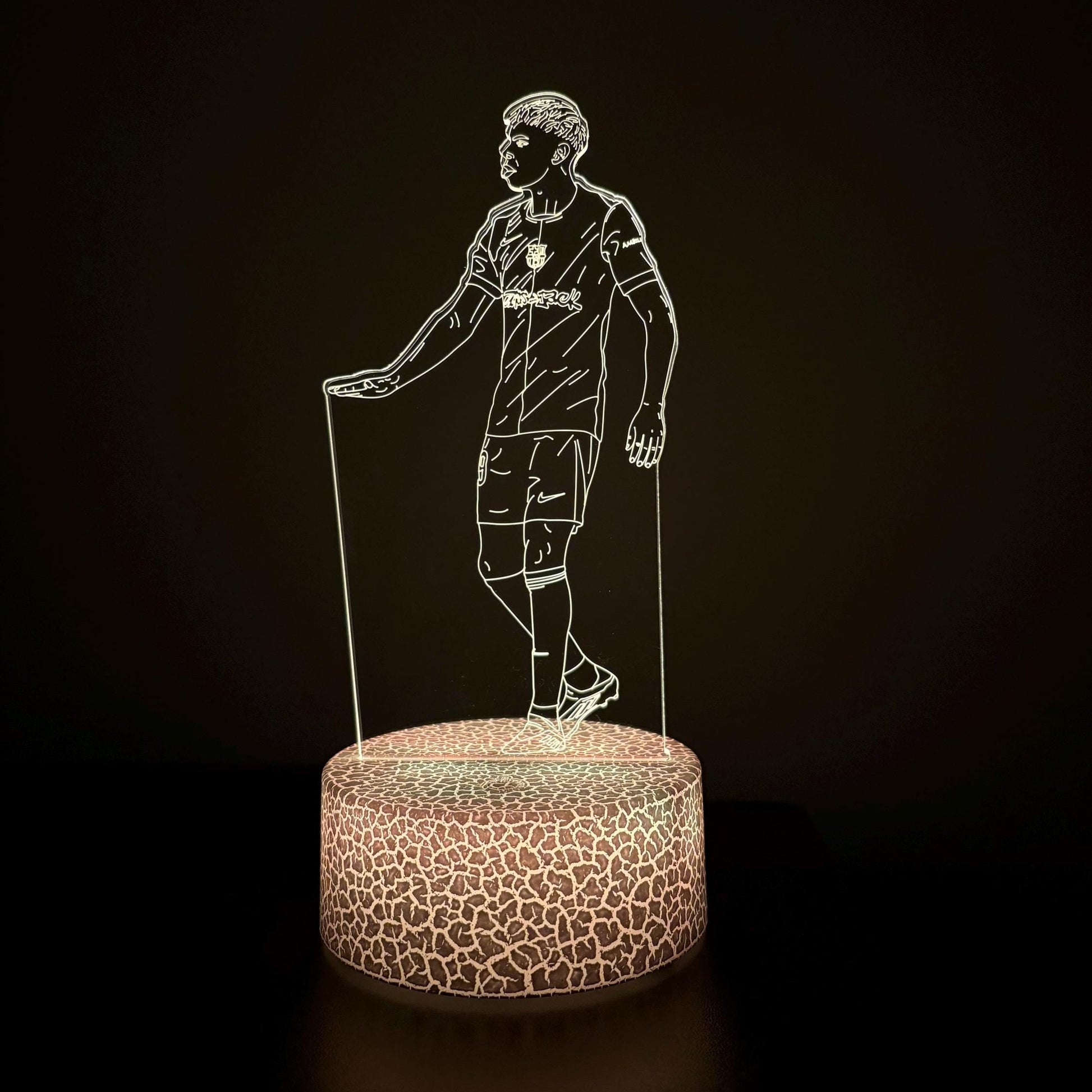 Lamine Yamal LED Lamp – Custom Football Glow Light | Barça #19 Night Light Gift for Fans LED Lamp