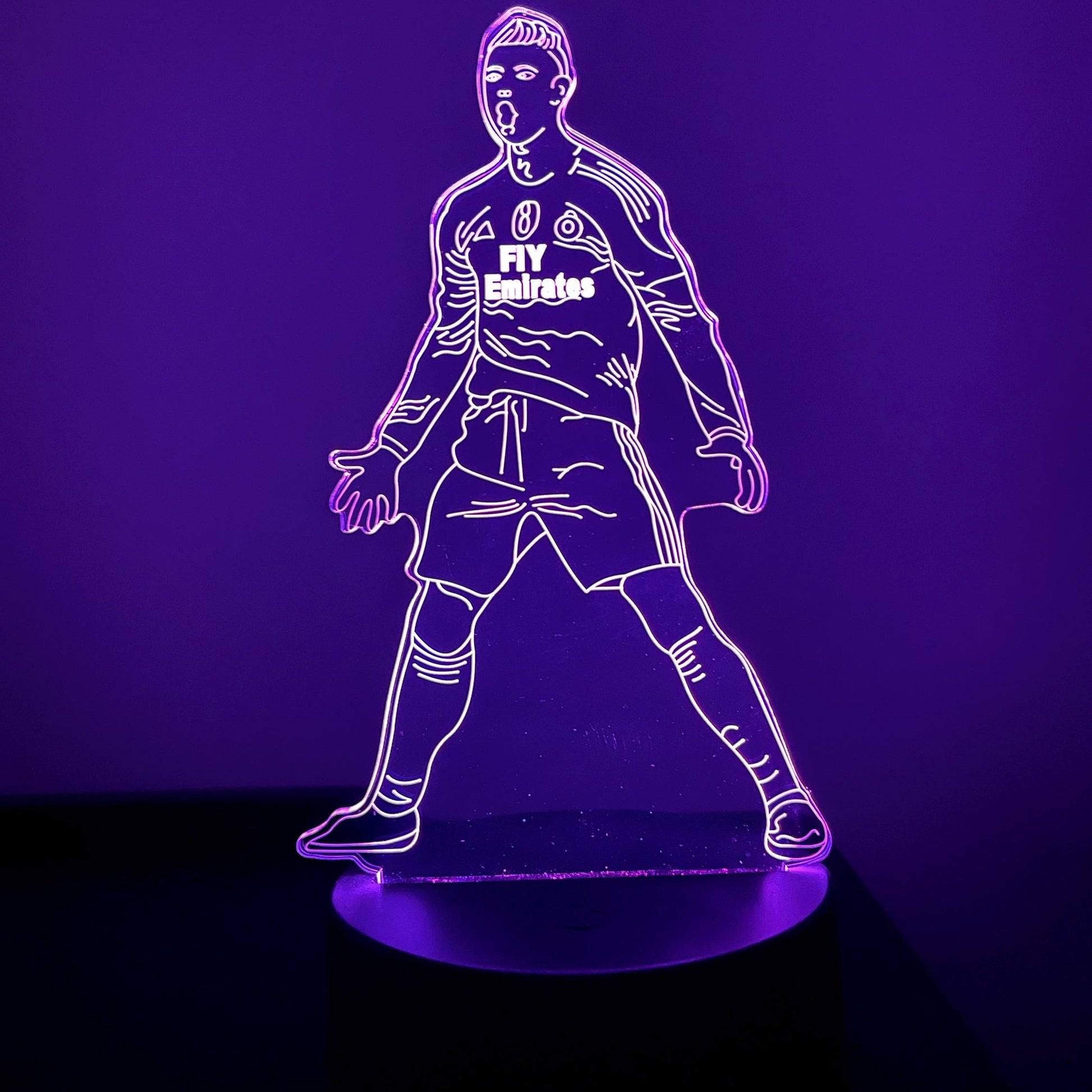 Cristiano Ronaldo LED Lamp – Custom Soccer Night Light with Name & Number – Personalized Football Gift for Fans and Kids LED Lamp