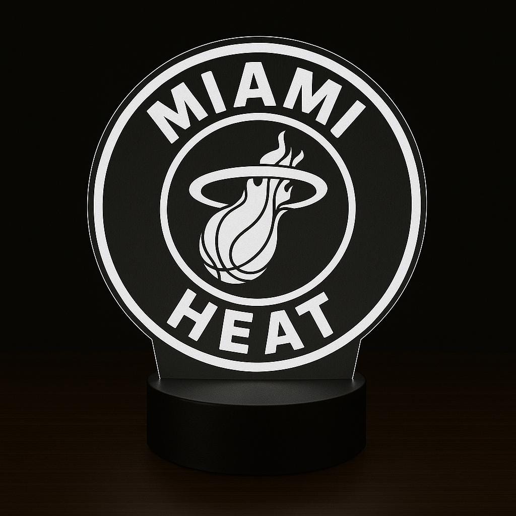 Miami Heat LED Lamp
