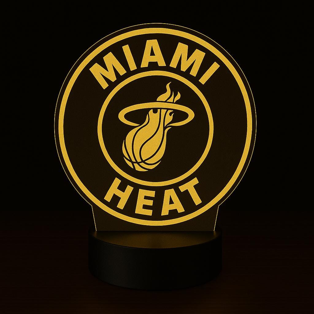 Miami Heat LED Lamp