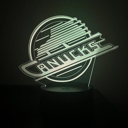 Vancouver Canucks Skate Logo LED Lamp