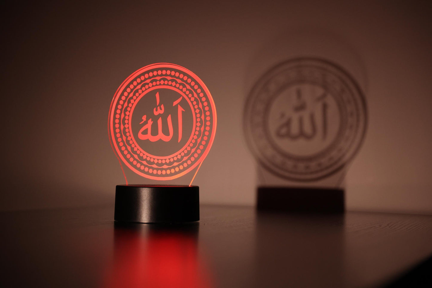 Allah Islamic LED Acrylic Lamp