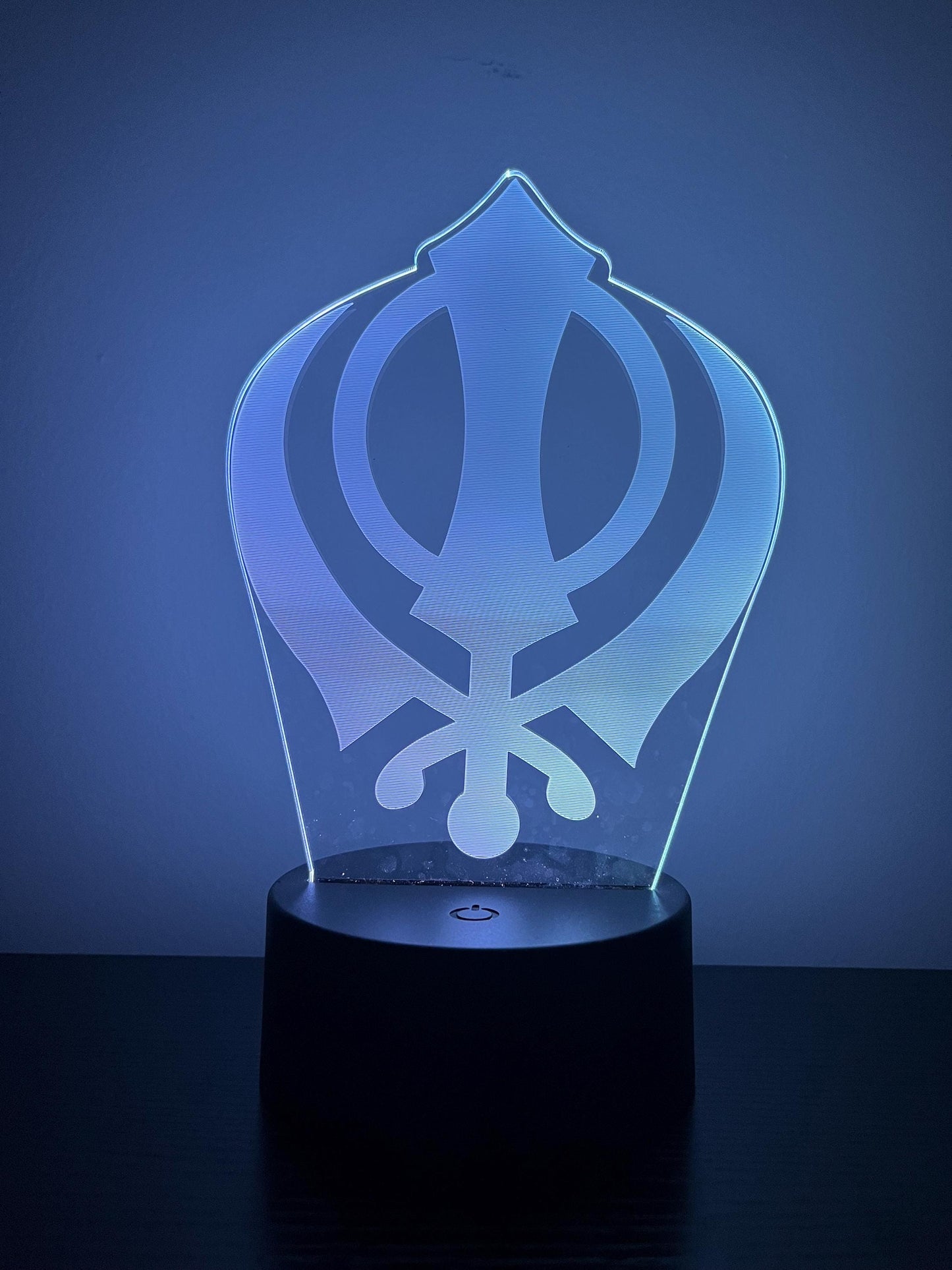 Khanda Sikh LED Acrylic Lamp