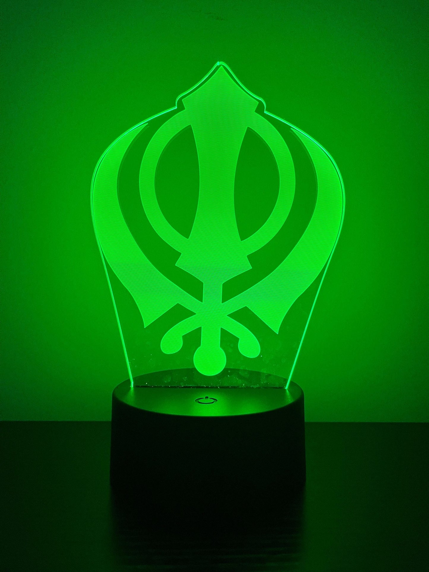 Khanda Sikh LED Acrylic Lamp