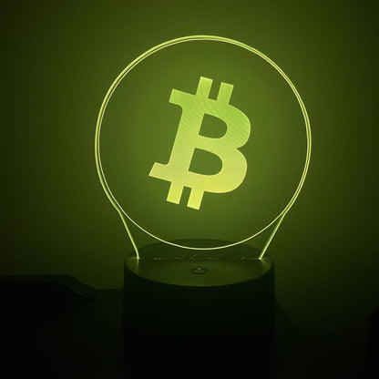 Bitcoin (BTC) LED Lamp