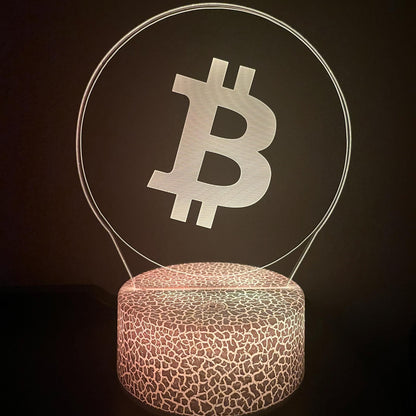 Bitcoin (BTC) LED Lamp