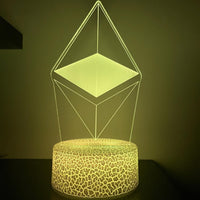 Ethereum (ETH) Crypto LED Lamp