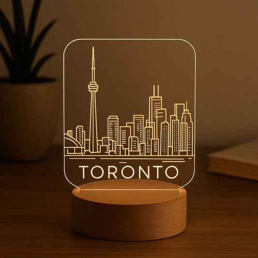 Toronto Skyline LED Lamp – CN Tower City Light