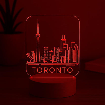 Toronto Skyline LED Lamp – CN Tower City Light