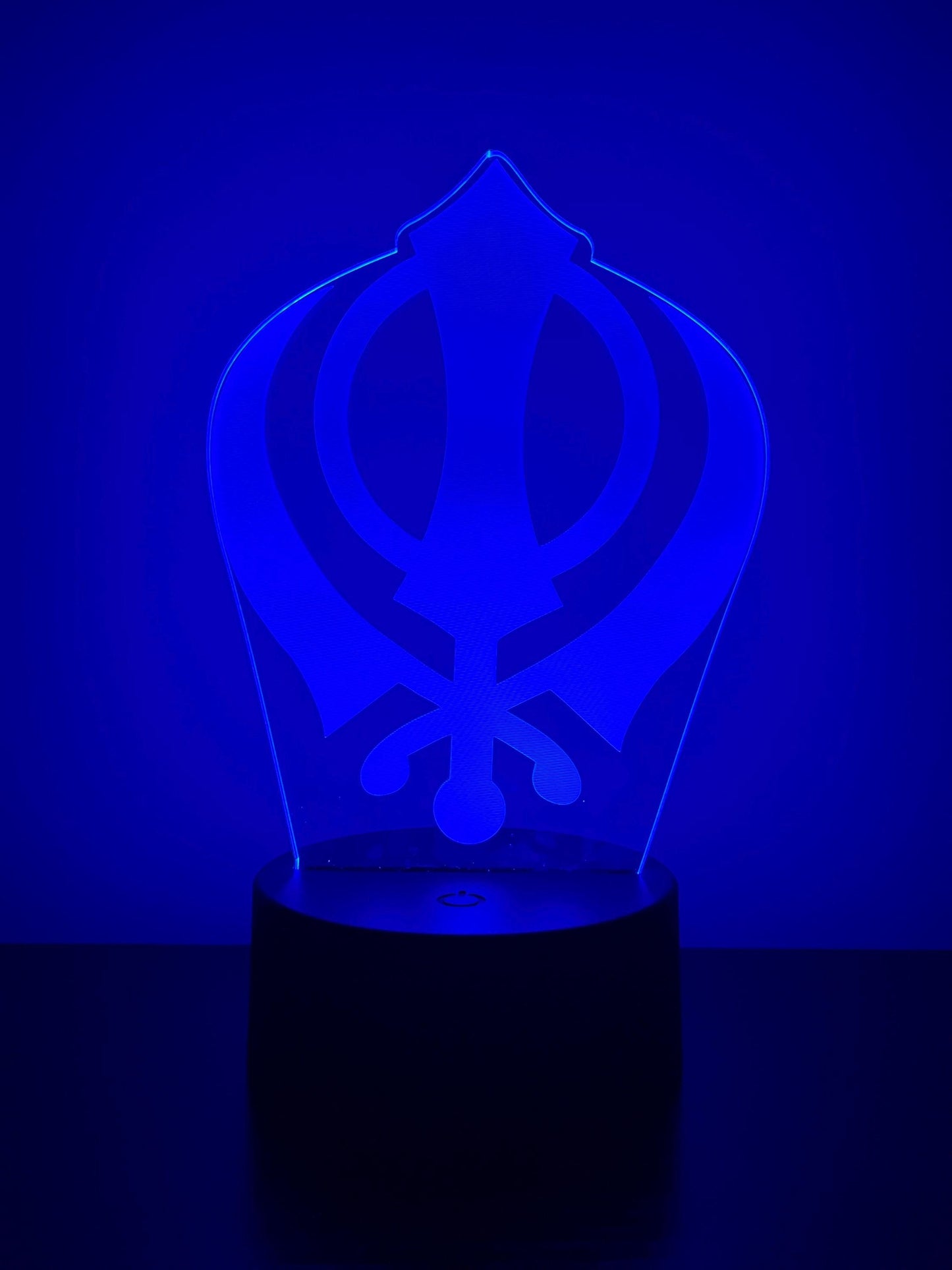 Khanda Sikh LED Acrylic Lamp