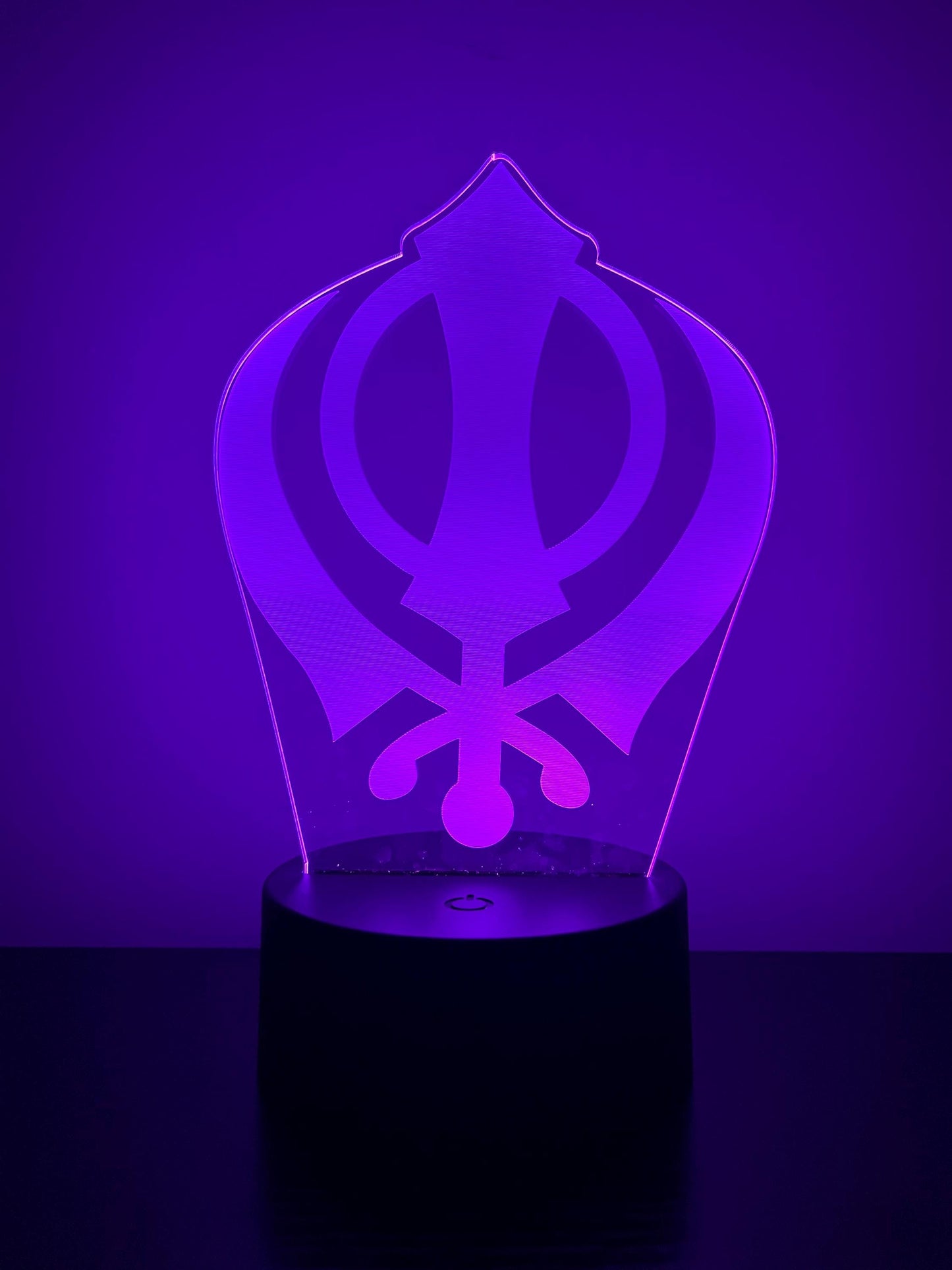 Khanda Sikh LED Acrylic Lamp
