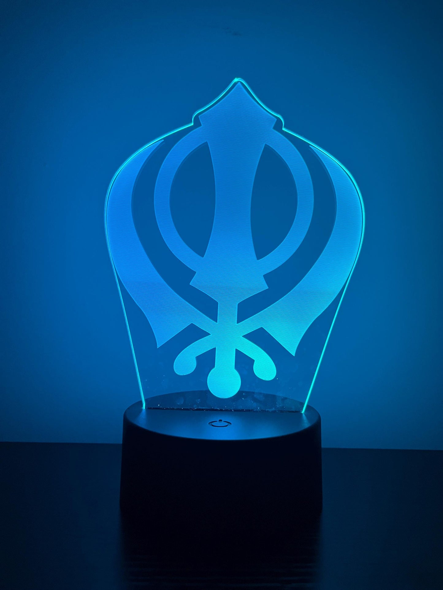 Khanda Sikh LED Acrylic Lamp