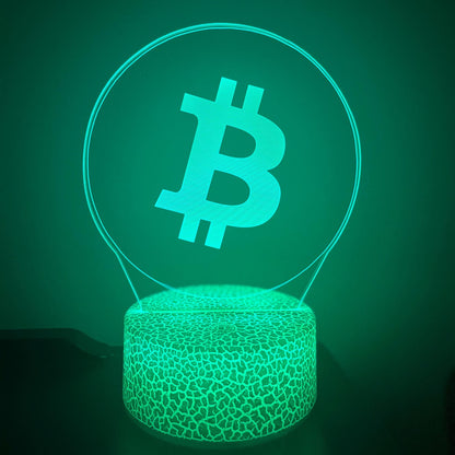 Bitcoin (BTC) LED Lamp
