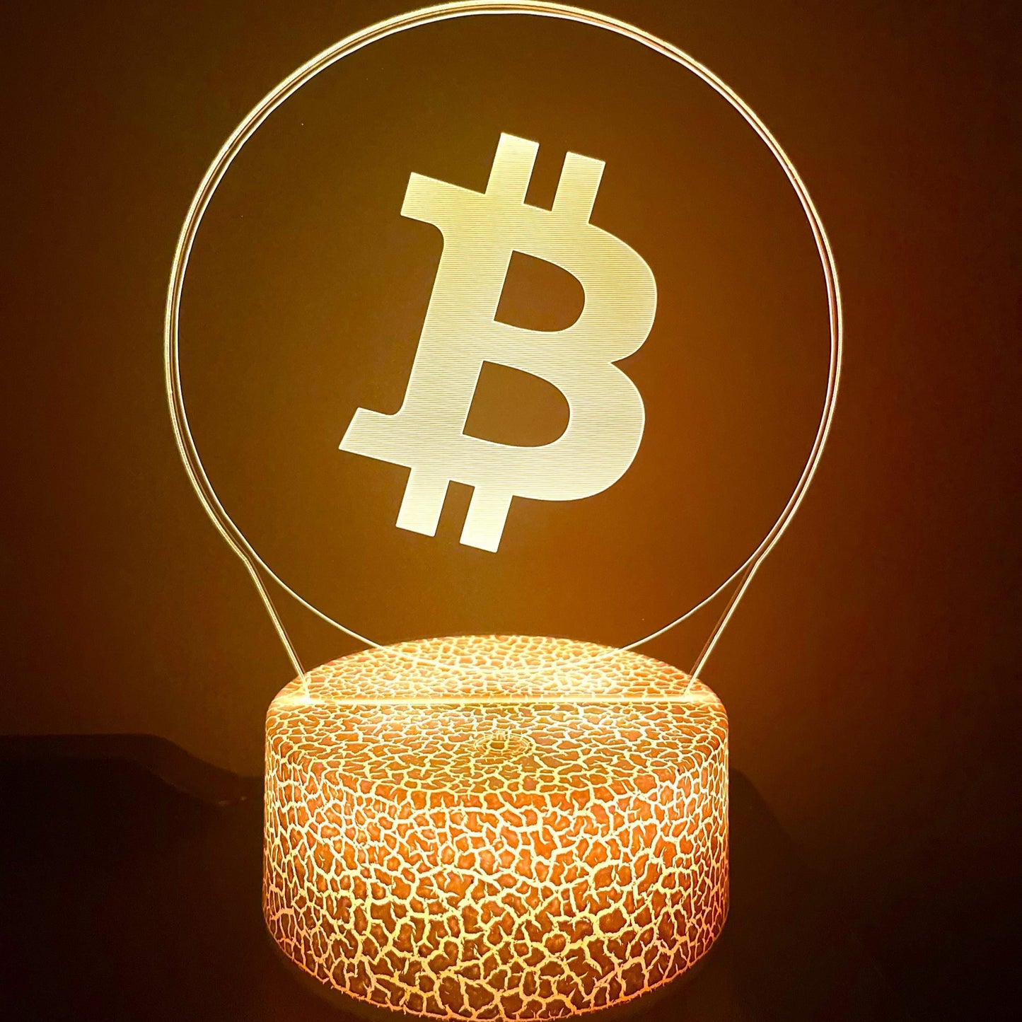 Bitcoin (BTC) LED Lamp