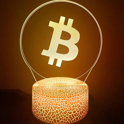 Bitcoin (BTC) LED Lamp