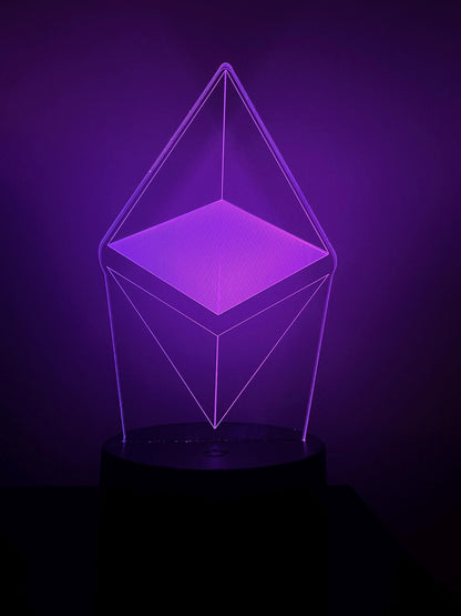 Ethereum (ETH) Crypto LED Lamp