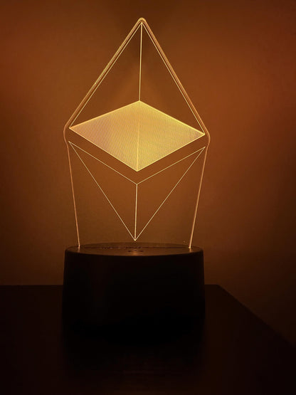 Ethereum (ETH) Crypto LED Lamp