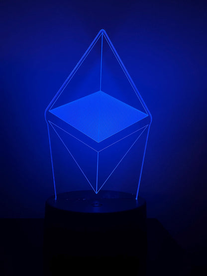Ethereum (ETH) Crypto LED Lamp