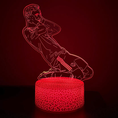 Bruno Fernandes Celebration LED Lamp – 16 Color Changing Night Light with Remote, Manchester Football Fan Gift LED Lamp