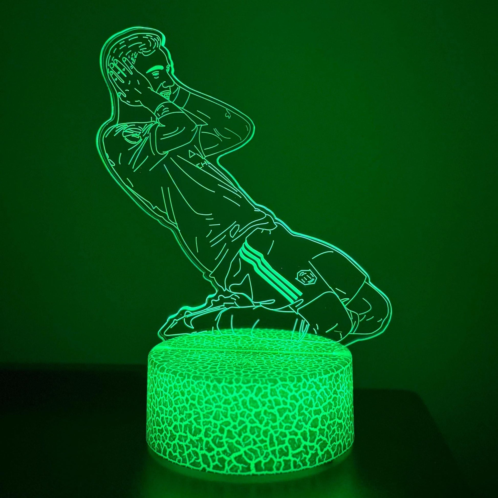 Bruno Fernandes Celebration LED Lamp – 16 Color Changing Night Light with Remote, Manchester Football Fan Gift LED Lamp