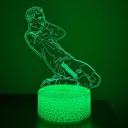 Bruno Fernandes Celebration LED Lamp – 16 Color Changing Night Light with Remote, Manchester Football Fan Gift LED Lamp