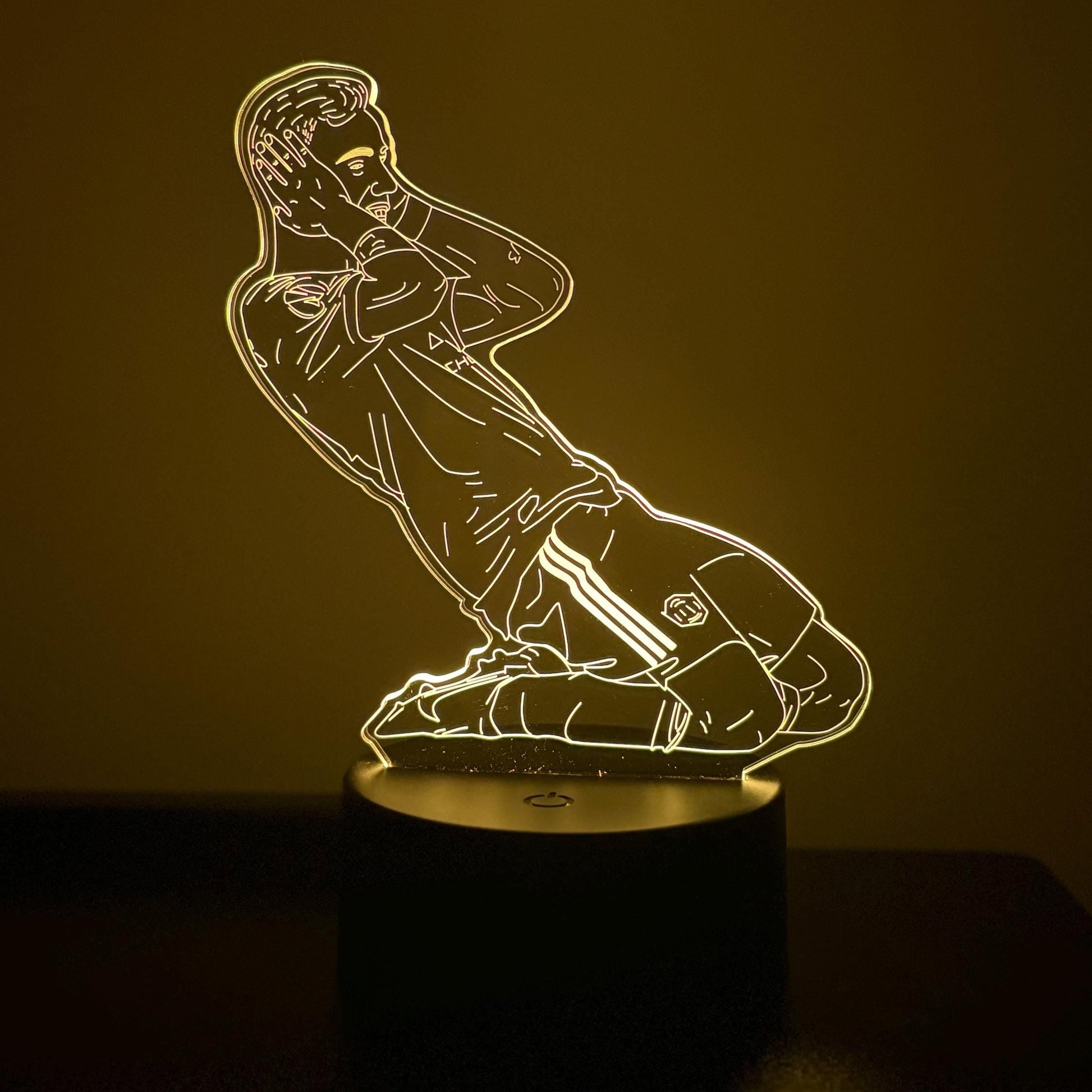 Bruno Fernandes Celebration LED Lamp – 16 Color Changing Night Light with Remote, Manchester Football Fan Gift LED Lamp