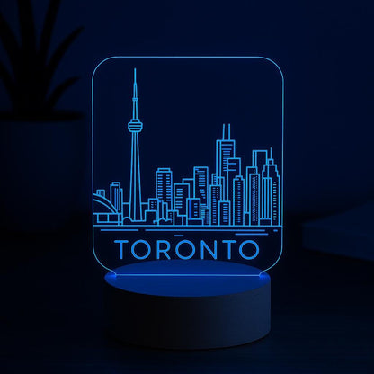 Toronto Skyline LED Lamp – CN Tower City Light
