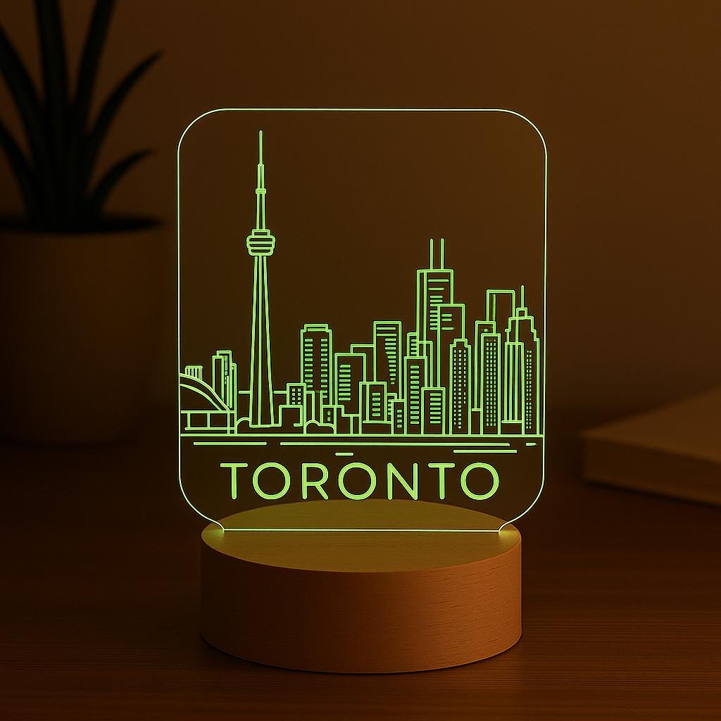 Toronto Skyline LED Lamp – CN Tower City Light