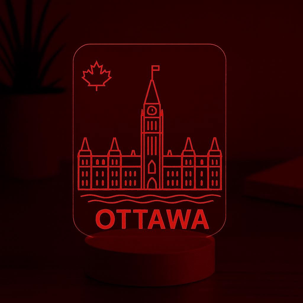 Ottawa Skyline LED Lamp