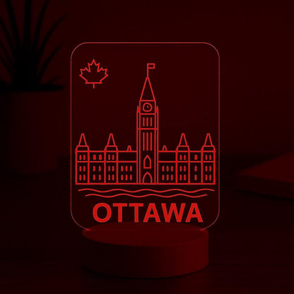 Ottawa Skyline LED Lamp