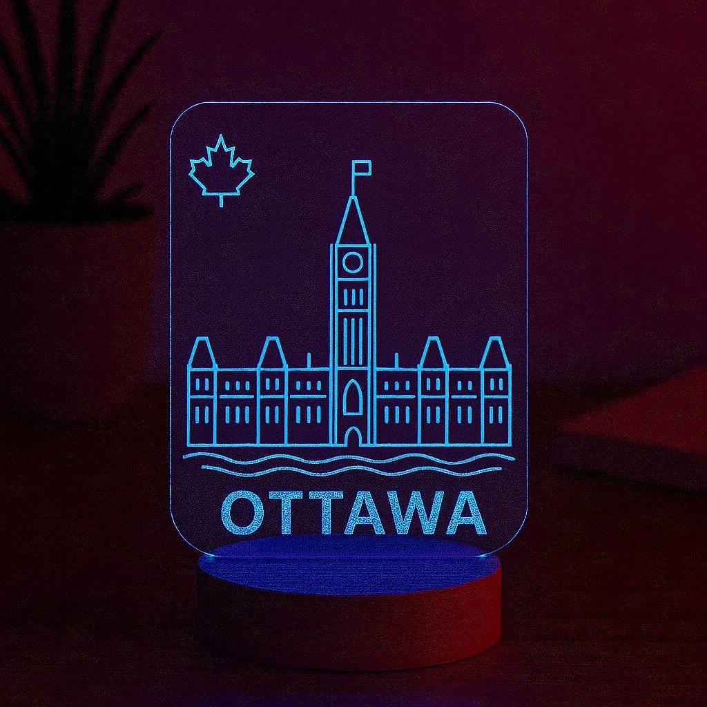Ottawa Skyline LED Lamp