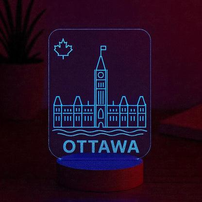 Ottawa Skyline LED Lamp
