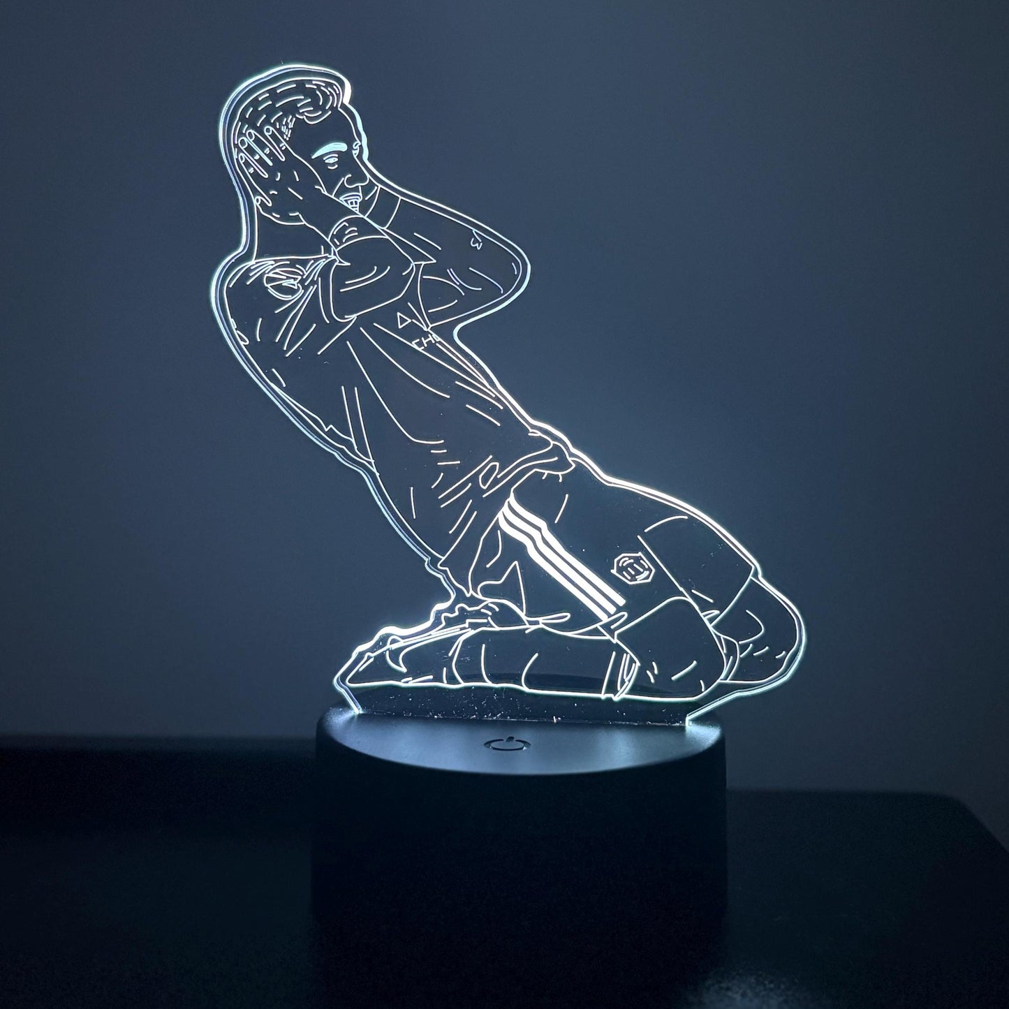 Bruno Fernandes Celebration LED Lamp – 16 Color Changing Night Light with Remote, Manchester Football Fan Gift LED Lamp