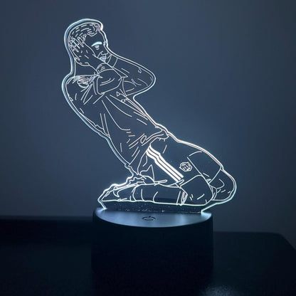 Bruno Fernandes Celebration LED Lamp – 16 Color Changing Night Light with Remote, Manchester Football Fan Gift LED Lamp