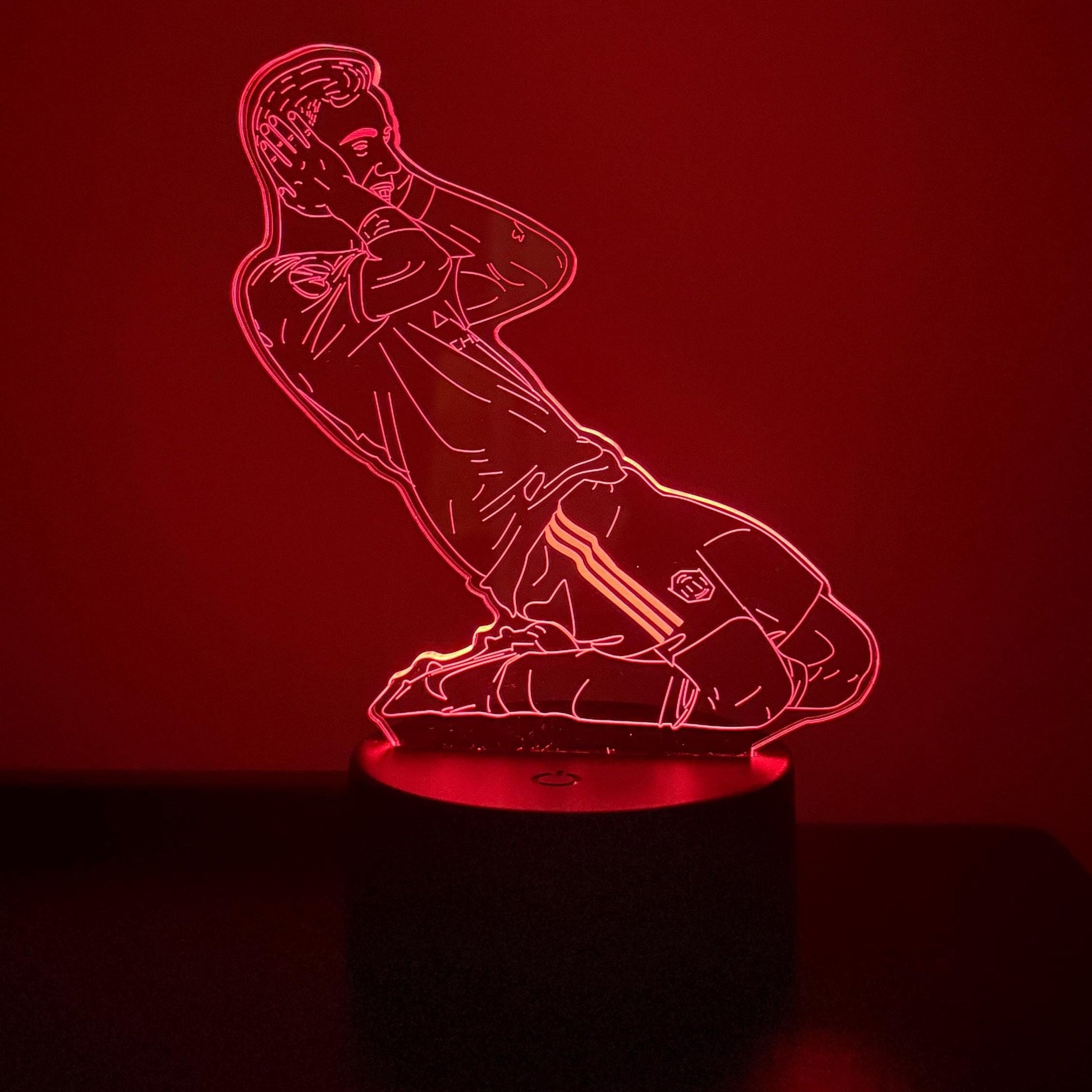 Bruno Fernandes Celebration LED Lamp – 16 Color Changing Night Light with Remote, Manchester Football Fan Gift LED Lamp