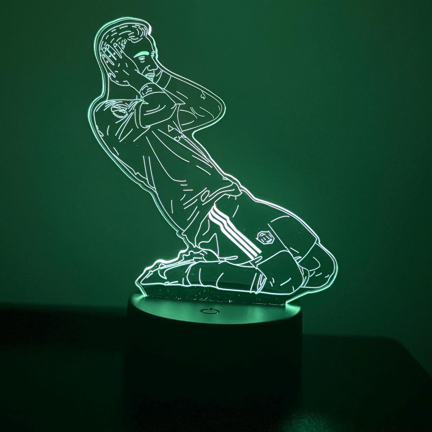 Bruno Fernandes Celebration LED Lamp – 16 Color Changing Night Light with Remote, Manchester Football Fan Gift LED Lamp