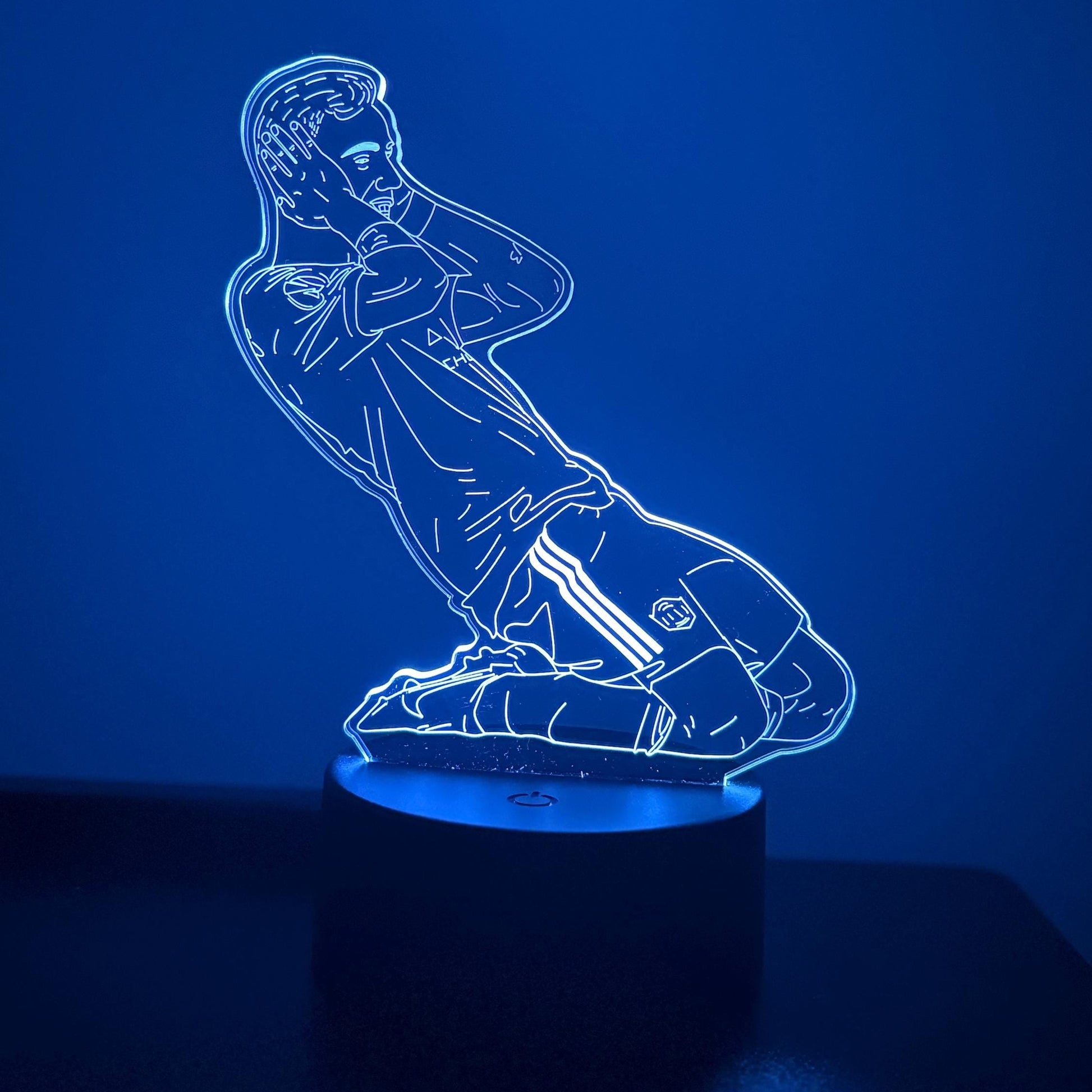 Bruno Fernandes Celebration LED Lamp – 16 Color Changing Night Light with Remote, Manchester Football Fan Gift LED Lamp