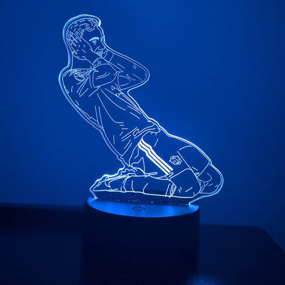 Bruno Fernandes Celebration LED Lamp – 16 Color Changing Night Light with Remote, Manchester Football Fan Gift LED Lamp
