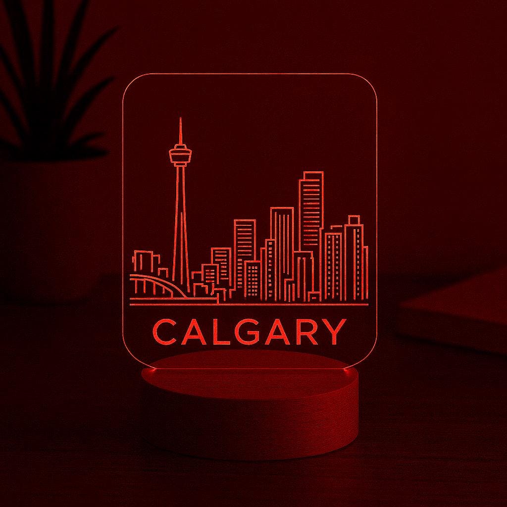 Calgary Skyline LED Lamp